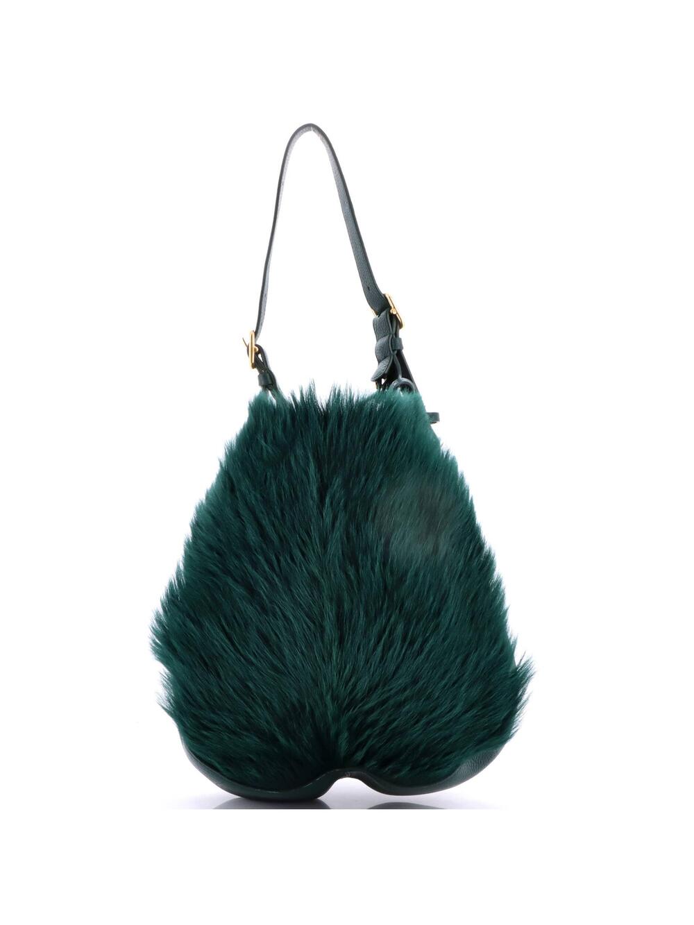 Burberry Chess Hobo Leather And Fur #340770B61B